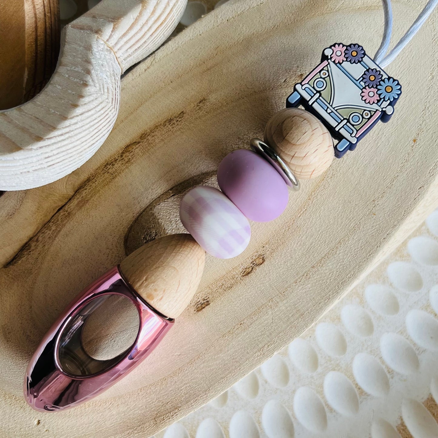 Bloomin’ Kombi Lilac Check Car Diffuser