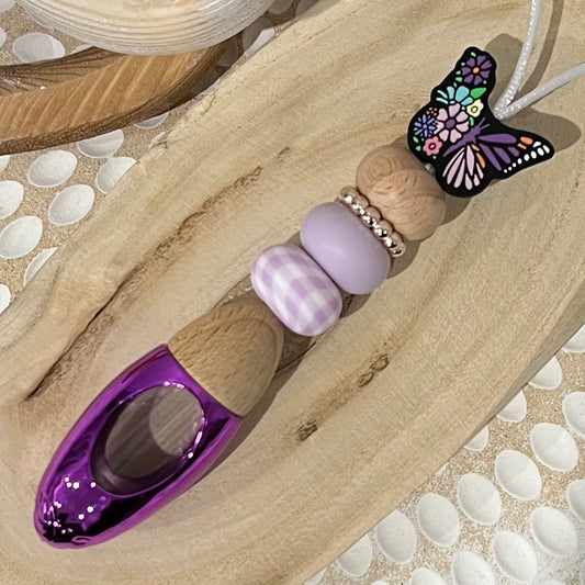 Purple Floral Butterfly