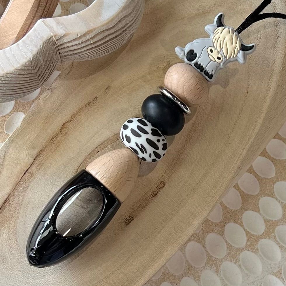Highland Cow Grey Car Diffuser