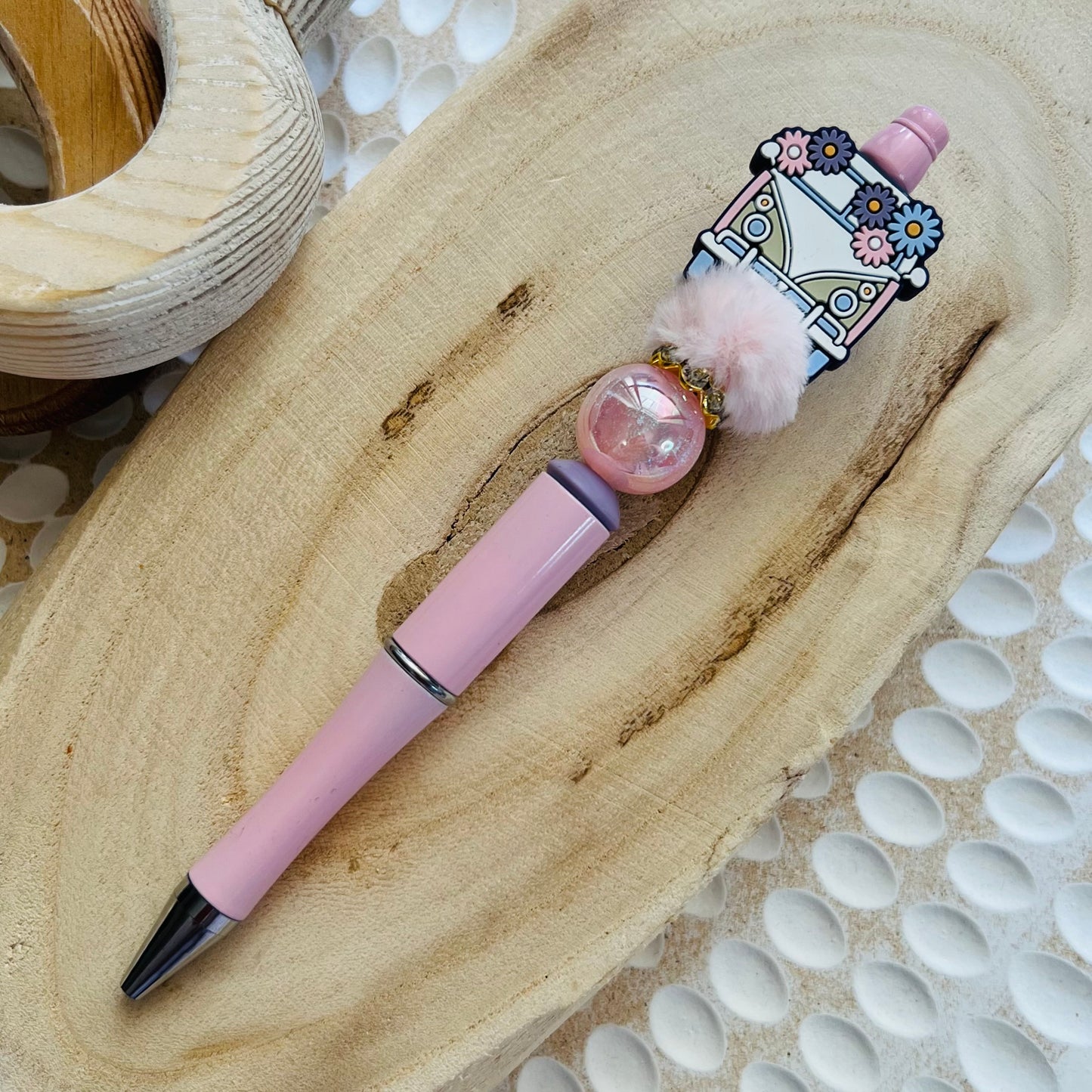 Bloomin’ Kombi Pink Fluffy Pen