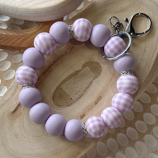 Lilac Gingham with Rhinestones