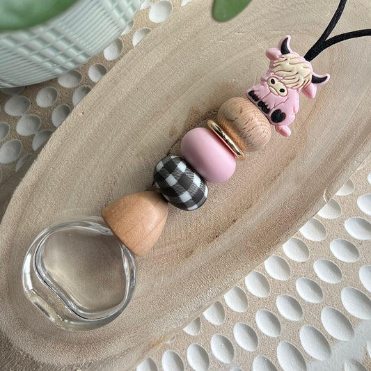 Highland Pink Cow Car Diffuser