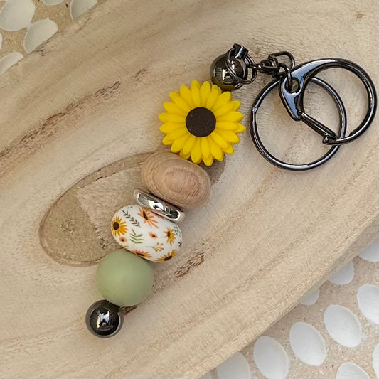 Sunflower Fields Keyring