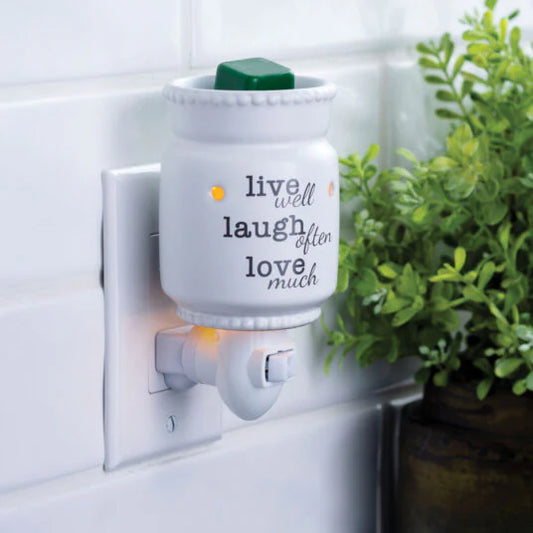 LIVE well LAUGH often LOVE much Pluggable Warmer