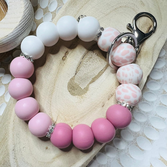 Blushing Cow Wristlet Keyring