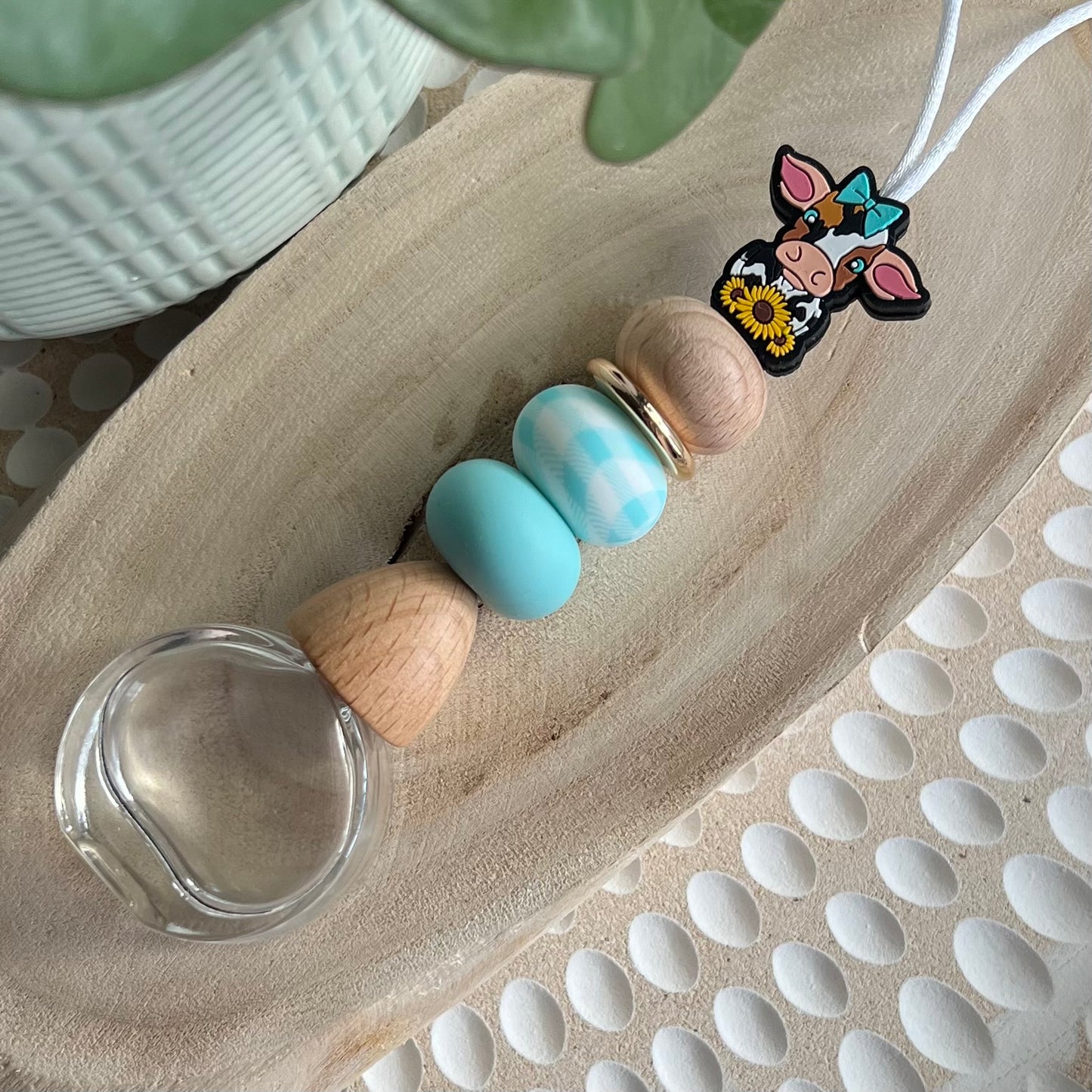 Sunflower Aqua Cow Car Diffuser