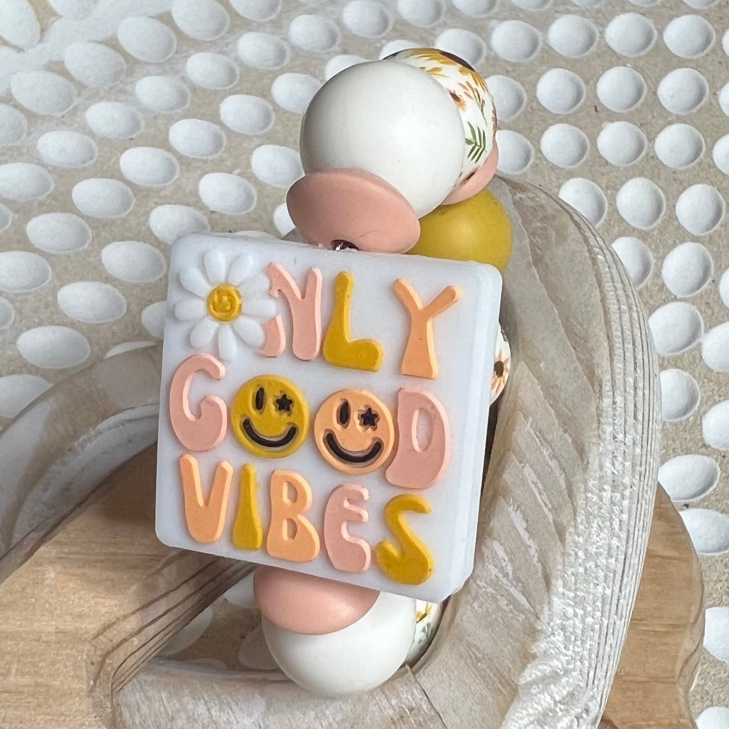Only Good Vibes Cup Charm