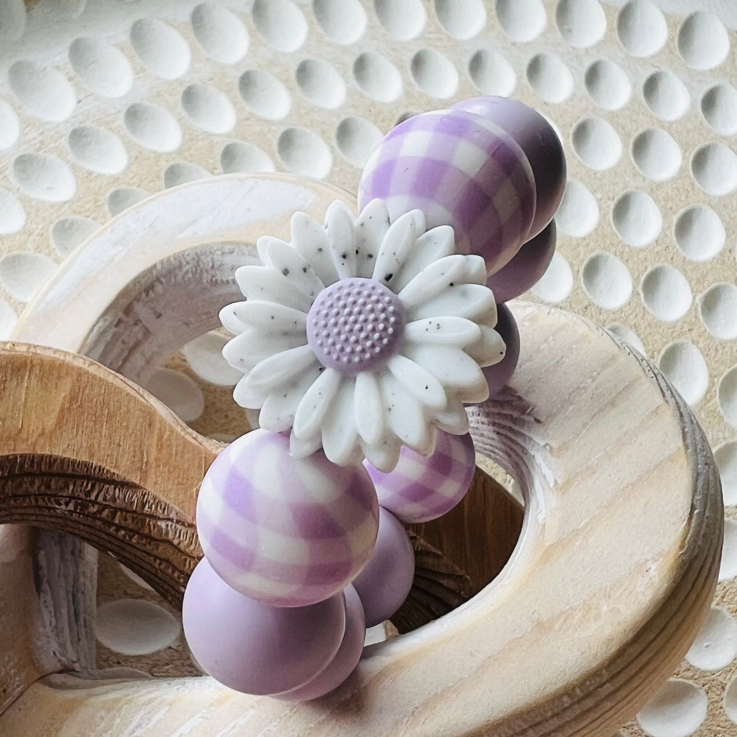 Lilac Daisy Charm