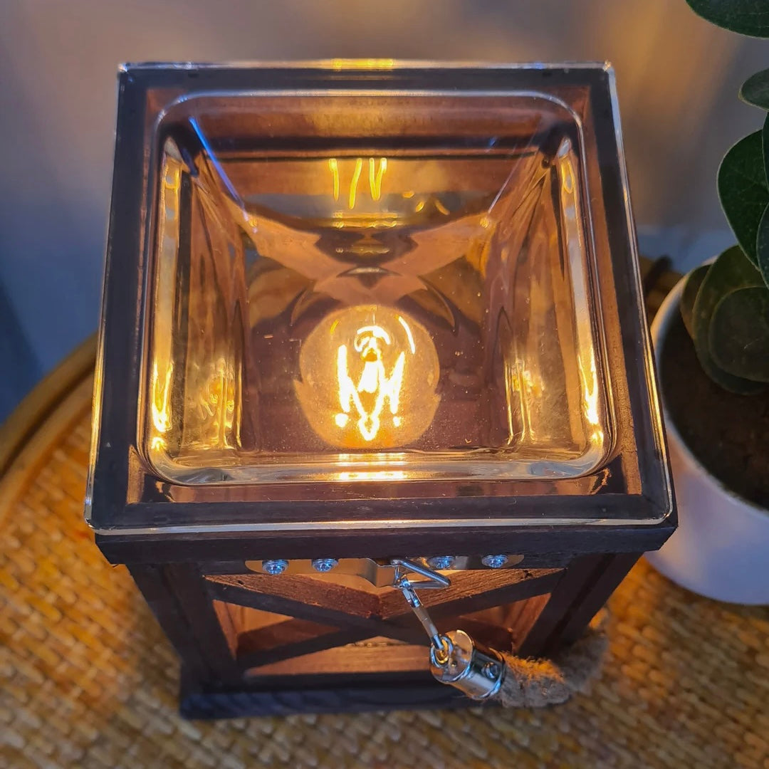 Walnut & Rope Vintage Bulb Illumination Warmer