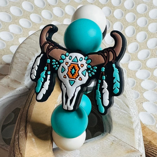 Boho Skull Cup Charm
