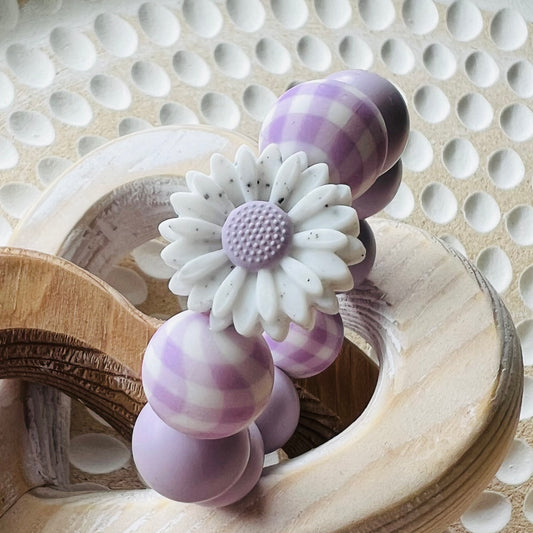 Lilac Daisy Charm
