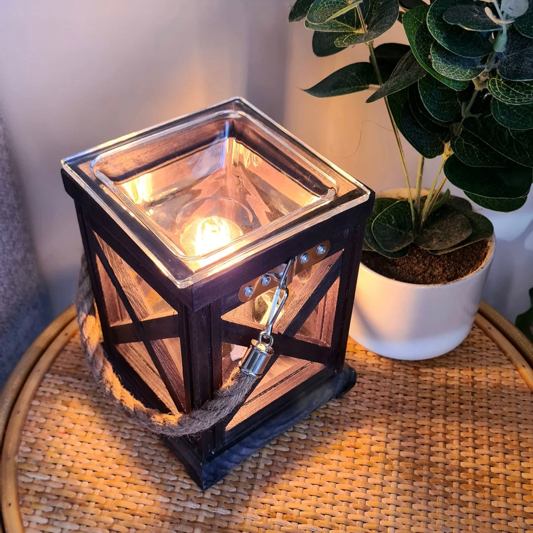Walnut & Rope Vintage Bulb Illumination Warmer
