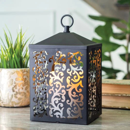 Black Cottage Lantern Candle Warmer