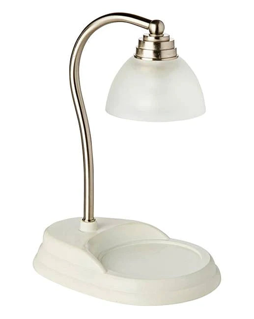 White Nickel Aurora Lamp Candle Warmer